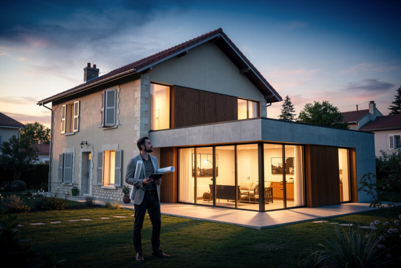 40 m² d’extension : déclaration de travaux ou permis ?